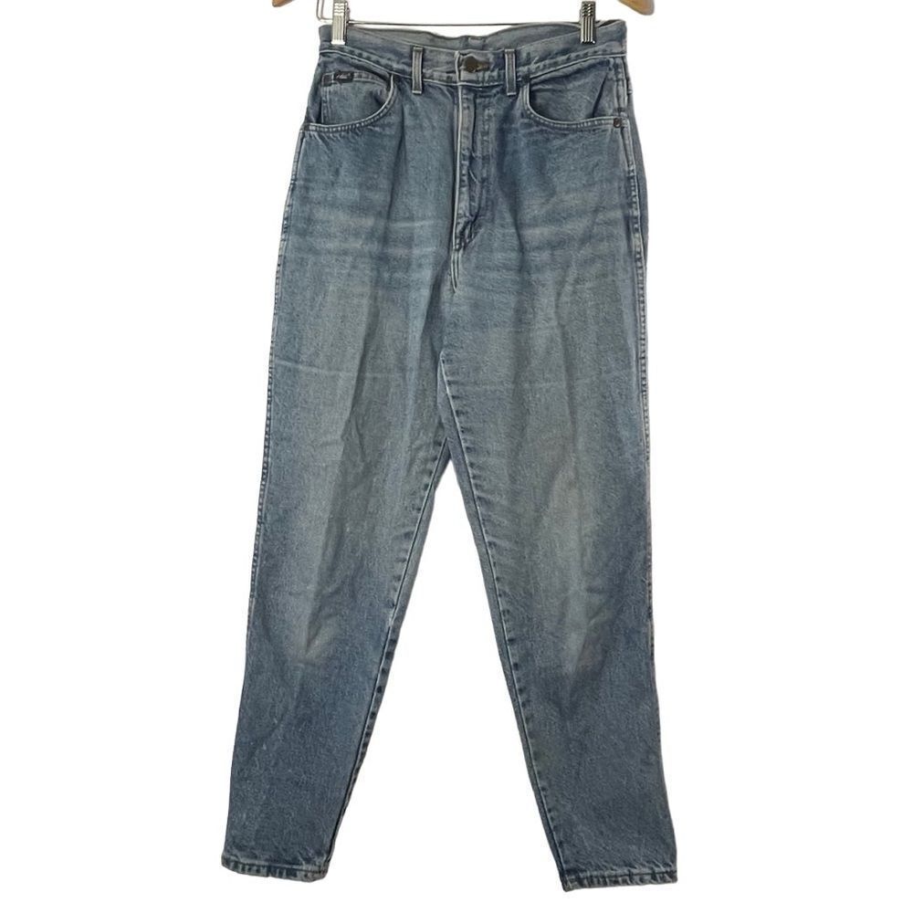 Vintage Chic High Waist Mom Tapered Leg Retro Jeans 80s 90s